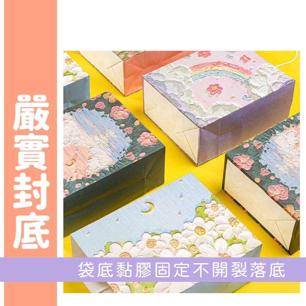 手提油畫風紙袋 商品圖 2