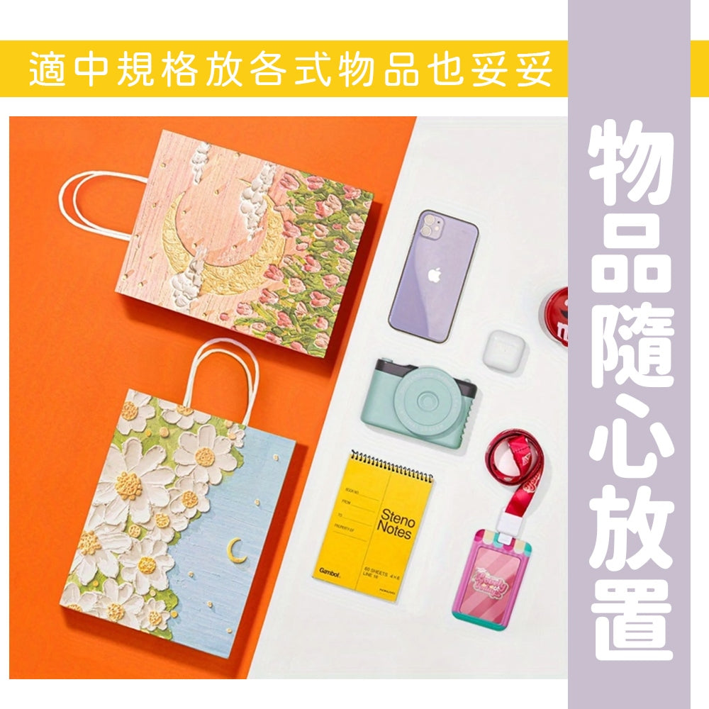 手提油畫風紙袋 商品圖 3