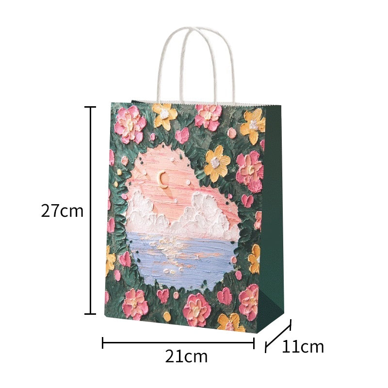 手提油畫風紙袋 商品圖 9