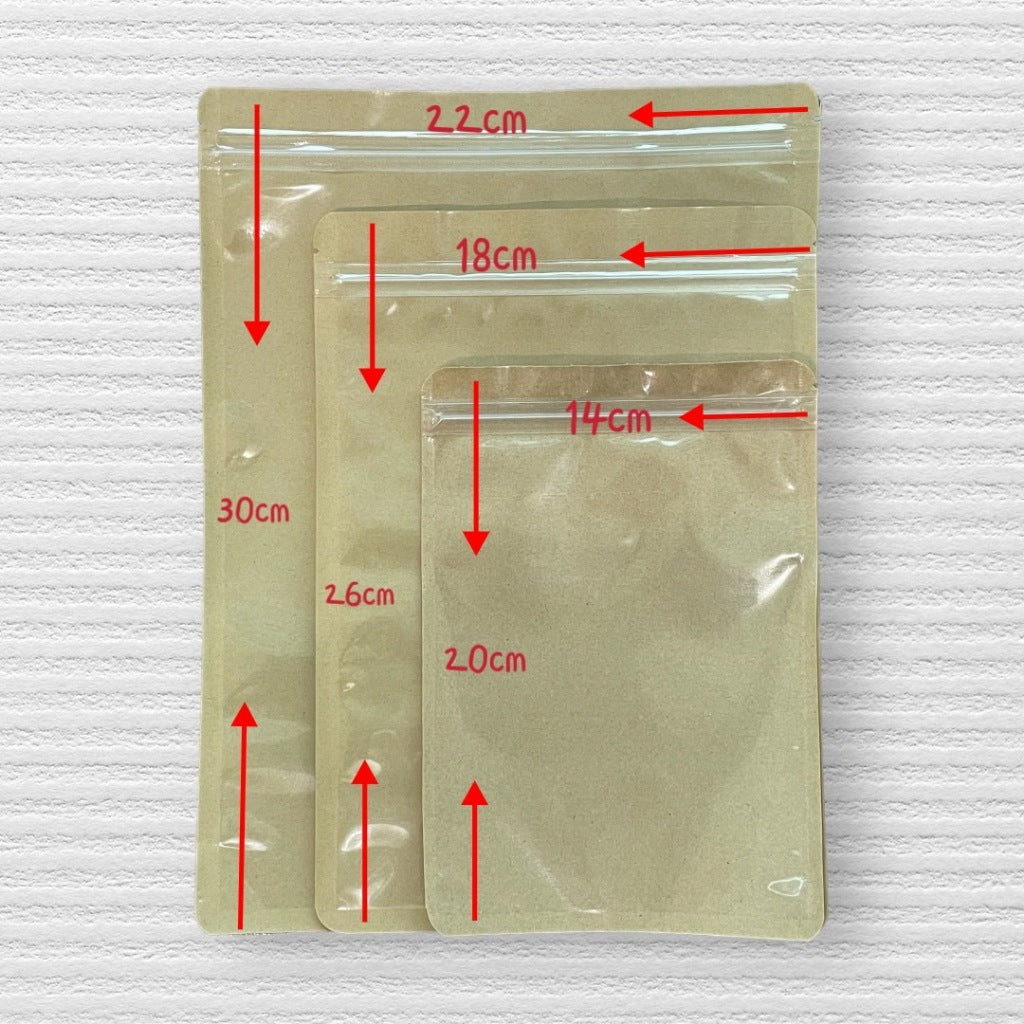 牛皮紙平底拉鍊袋 商品圖 3