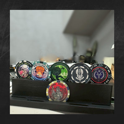 籌碼挑戰幣展示架